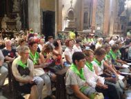 Bei der Abschlussmesse