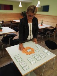 Namensschilder für die Teilnehmerinnen