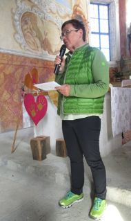 Die neue Vorsitzende der kfb bedankte sich am Ende der Wallfahrt