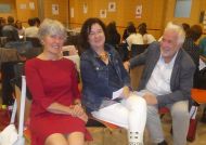 Die Referentin Maria Theresia Unterkofler, Maja Clara (Kath. Forum) Georg Oberrauch (Kath. Männerbewegung)