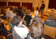 Philip Pircher, Gewinner des Jugendredewettbewerbes 2019 bei seinem Statement zum Thema Glück