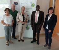 Projektgruppe mit Dr. Ogwang
