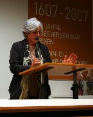 Walburga Wild, Psychologin und Psychotherapeutin bei ihrem Vortrag