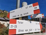 Wegweiser in Zimbrisch