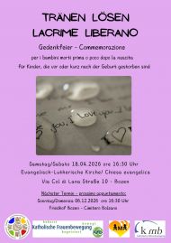 Gedenkfeier für Sternenkinder