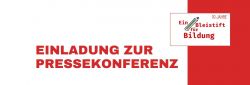 Bleistift für Bildung - Pressekonferenz