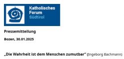 Die Wahrheit ist dem Menschen zumutbar