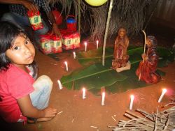 Weihnachtsfeier bei den Guarani in Argentinien