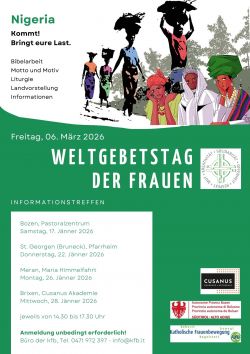 Infotreffen zum Weltgebetstag 2026!