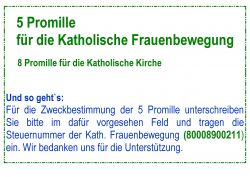 5 Promille für die kfb