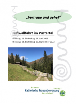 Vertraue und Gehe! - Fußwallfahrt